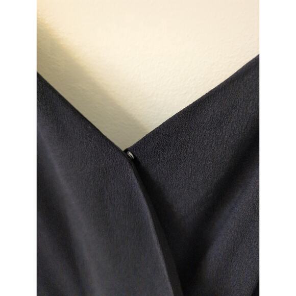 Loft Black Faux Wrap Jumpsuit size 4 - Picture 3 of 5